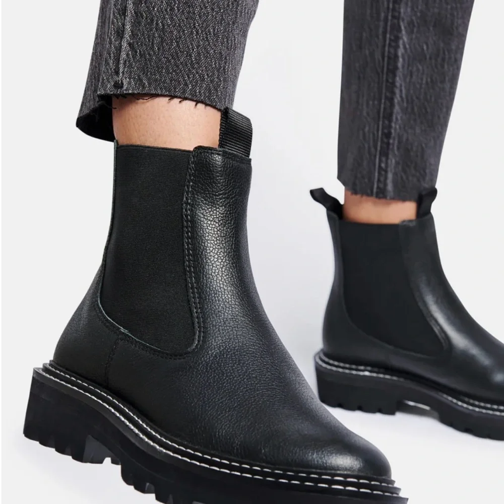 Dolce Vita Moana H20 Onyx Leather Boots - Picture 6 of 6